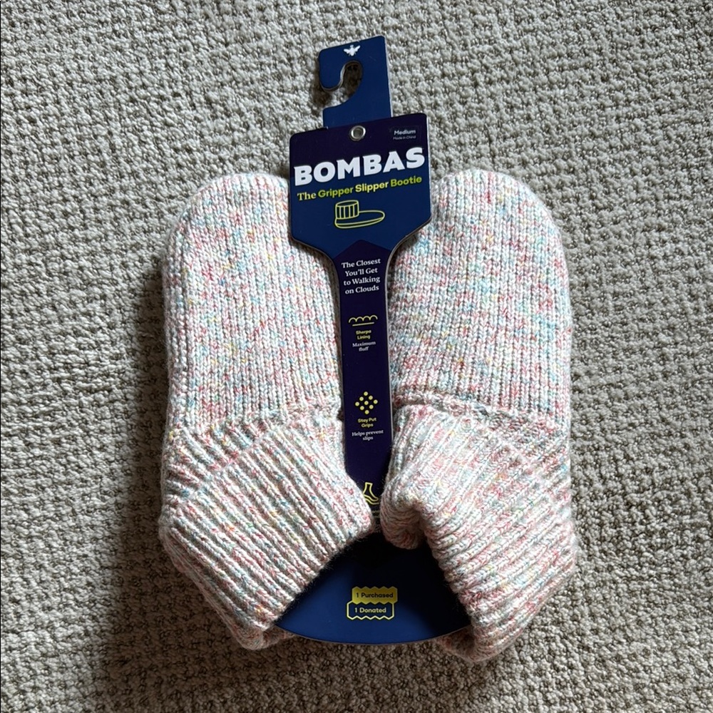 Women’s Bombas Gripper Slippers Casual Socks Soft and Stylish